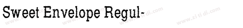 Sweet Envelope Regul字体转换